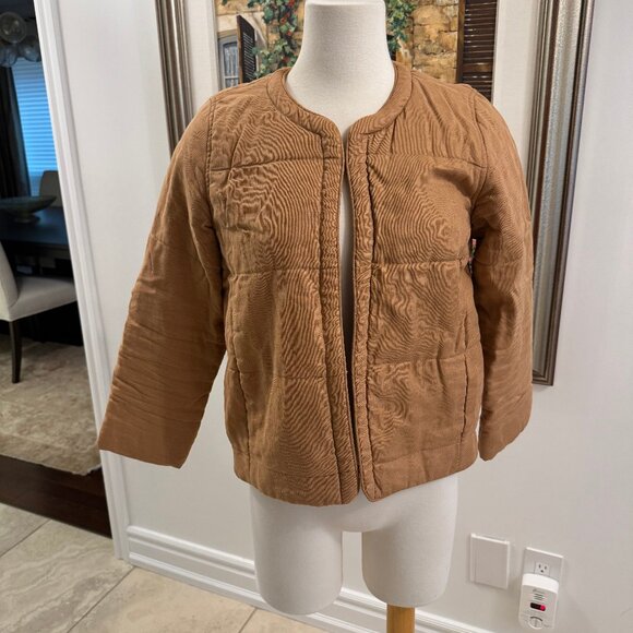 Beige Quilted Jacket - Picture 1 of 3